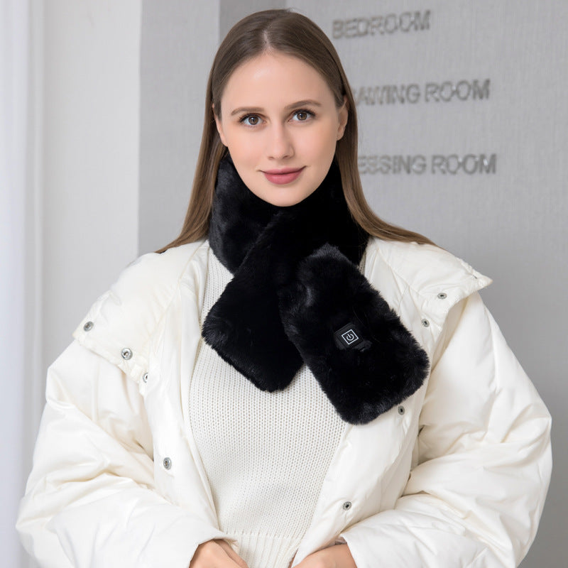 Heating Scarf USB Electric Heated Neck Wrap Heating Pad Pain Relief Three-gear Temperature Control Neck Warmer For Women Men Pi-Mart
