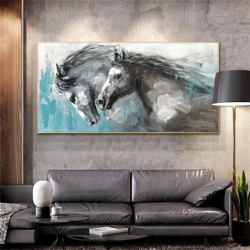 Canvas Poster Painting Running Horse Pictures Lootquake LLC