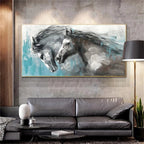 Canvas Poster Painting Running Horse Pictures Lootquake LLC
