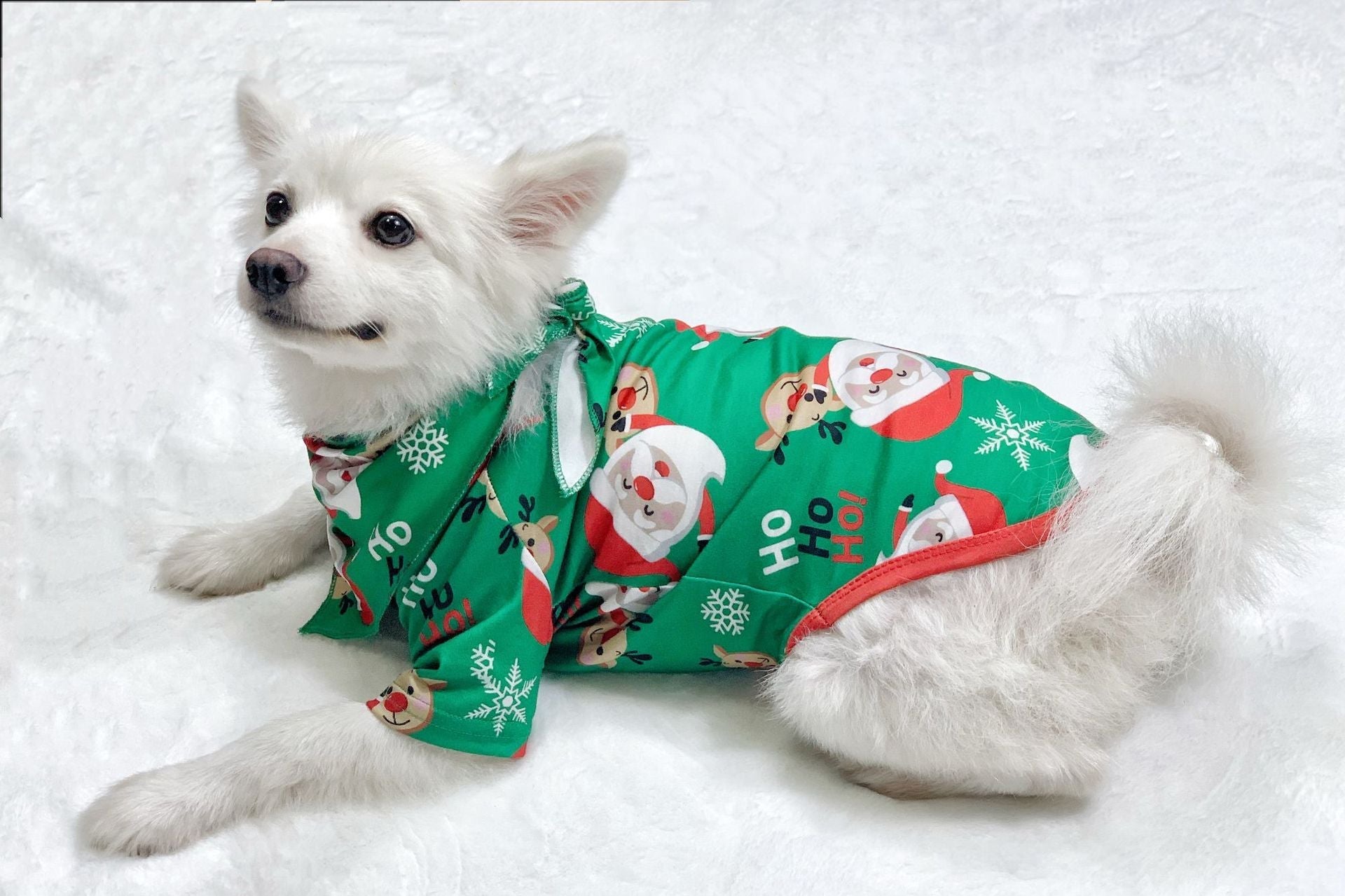 Pajamas For Family Matching Family PJs Sets Santa Claus Printed Top Sleepwear Pi-Mart