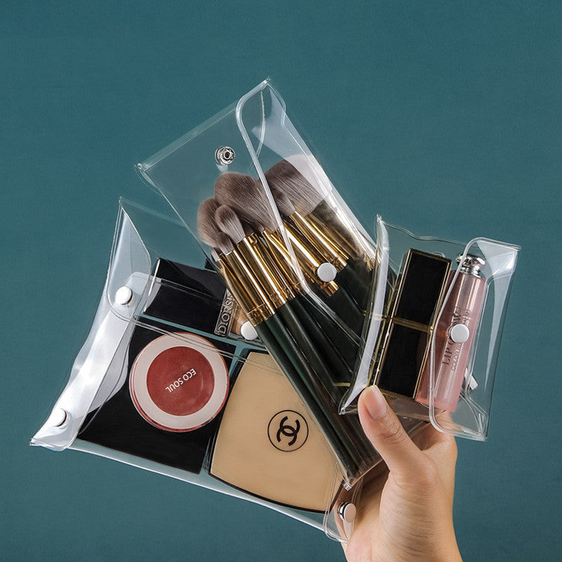 Portable Transparent Cosmetic Brush Storage Bag Pi-Mart