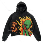 Punk Wind Ninja Printed Hoodies Pi-Mart