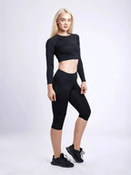 Long-Sleeve Crop Top - SJB-DIAMOND ELITES