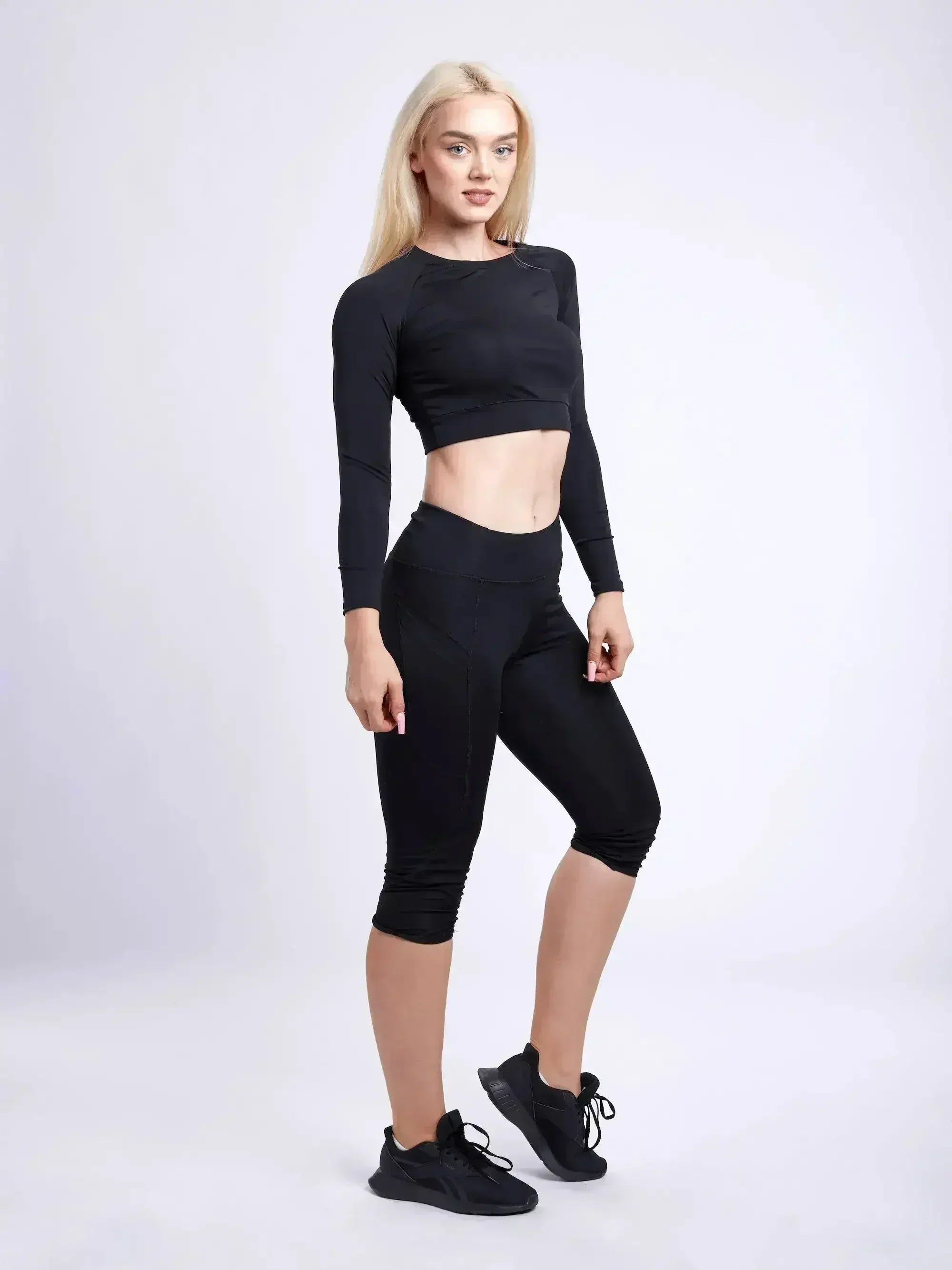 Long-Sleeve Crop Top - SJB-DIAMOND ELITES