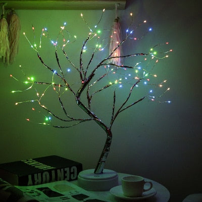 Copper Wire Christmas Tree LED Lamp Pi-Mart