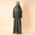 Abaya With Niqab and Khimar | Satin Niqab Khimar and Abaya (MK024)