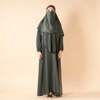 Abaya With Niqab and Khimar | Satin Niqab Khimar and Abaya (MK024)