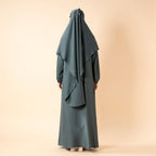 Abaya With Niqab and Khimar | Satin Niqab Khimar and Abaya (MK024)