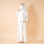 Abaya With Niqab and Khimar | Satin Niqab Khimar and Abaya (MK024)