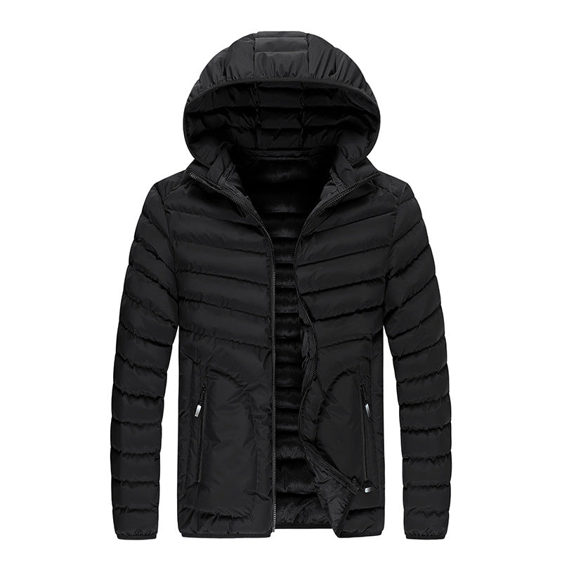 Pure Color Versatile Casual Short Hooded