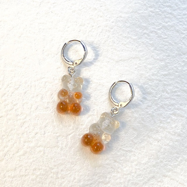 Cute Acrylic Gummy Bear Dangle Earrings Pi-Mart
