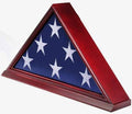 Solid Wood Elegant 5 x 9.5' Flag Display Case for Burial/Funeral/Veteran Flag The Military Gift Store
