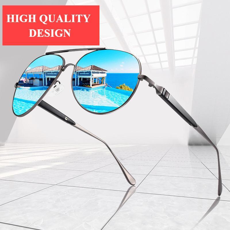 Business NEW 2021 High Quality Luxury Modern Fashion Sunglasses Design For  Fishing Driving Sunglasses  Sport Brand New Men Glasses With UV400 Polarized and Polarized Square Aviation Style Metal Frame - SJB-DIAMOND ELITES