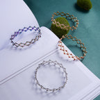 2 In 1 Folding Retractable Rings Bracelet Magic Rhinestone Rings Deformable Bracelet Women Ins Style Adjustable Fashion Jewelry Pi-Mart