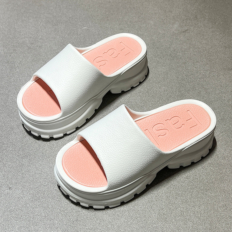 Women's Flip-flops Fashion Casual Beach Platform Slippers Pi-Mart