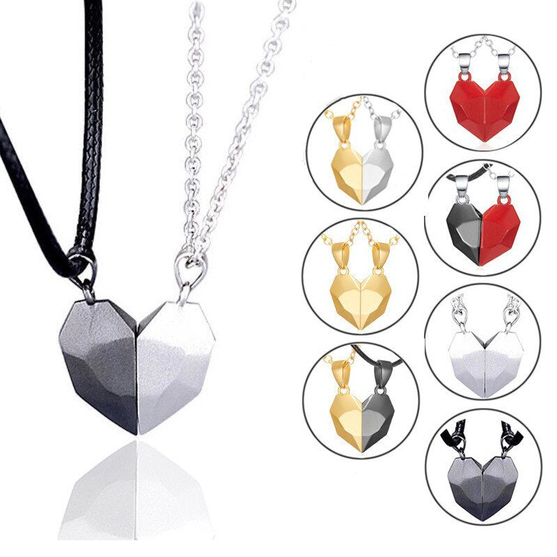 Korean Fashion Magnetic Couple Necklace Pi-Mart