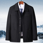 Autumn Dad Coat Thin Section Jacket Tops Men's Grandpa Clothes Spring And Autumn Clothes