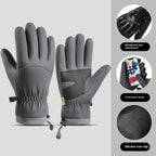Fleece-lined Thick Waterproof And Cold-resistant Gloves Pi-Mart