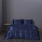 Simulation Silk Three-piece Duvet Cover Bedding Pi-Mart