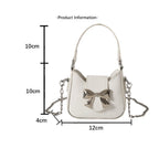 Toddler purse, Mini bow tote bag, Spring and Summer stylish sweet and cool mini lipstick chain bag, crossbody mini tote bag for women - SJB-DIAMOND ELITES
