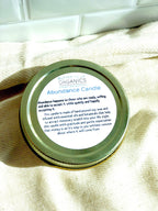 Abundance Ritual Candle Soy Jar Wooden Wick Citrine