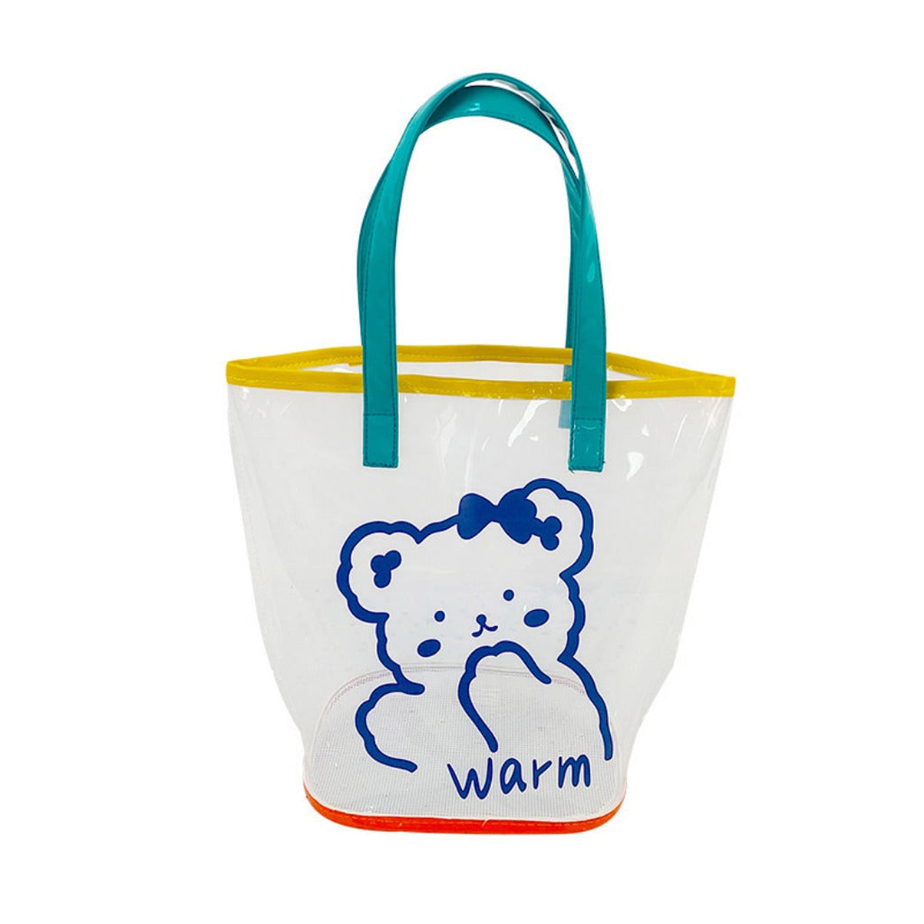 Frosted translucent PVC jelly bag, portable large-capacity beach bag, swimming bag, - SJB-DIAMOND ELITES