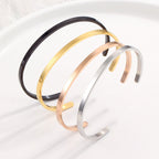 Unisex Stainless Steel Bangle Bracelet Pi-Mart