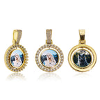 Rotating Pendant Necklace Couples Commemorative Gift Pi-Mart