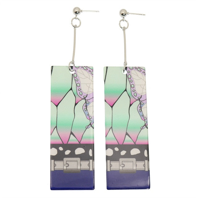 Acrylic Tanjiro Earrings Pi-Mart