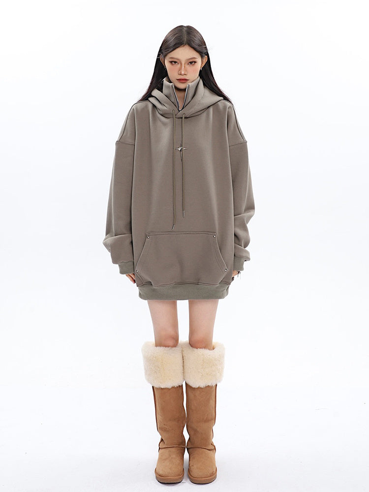 Design Inspired Metal Hooded Hoodie Pi-Mart