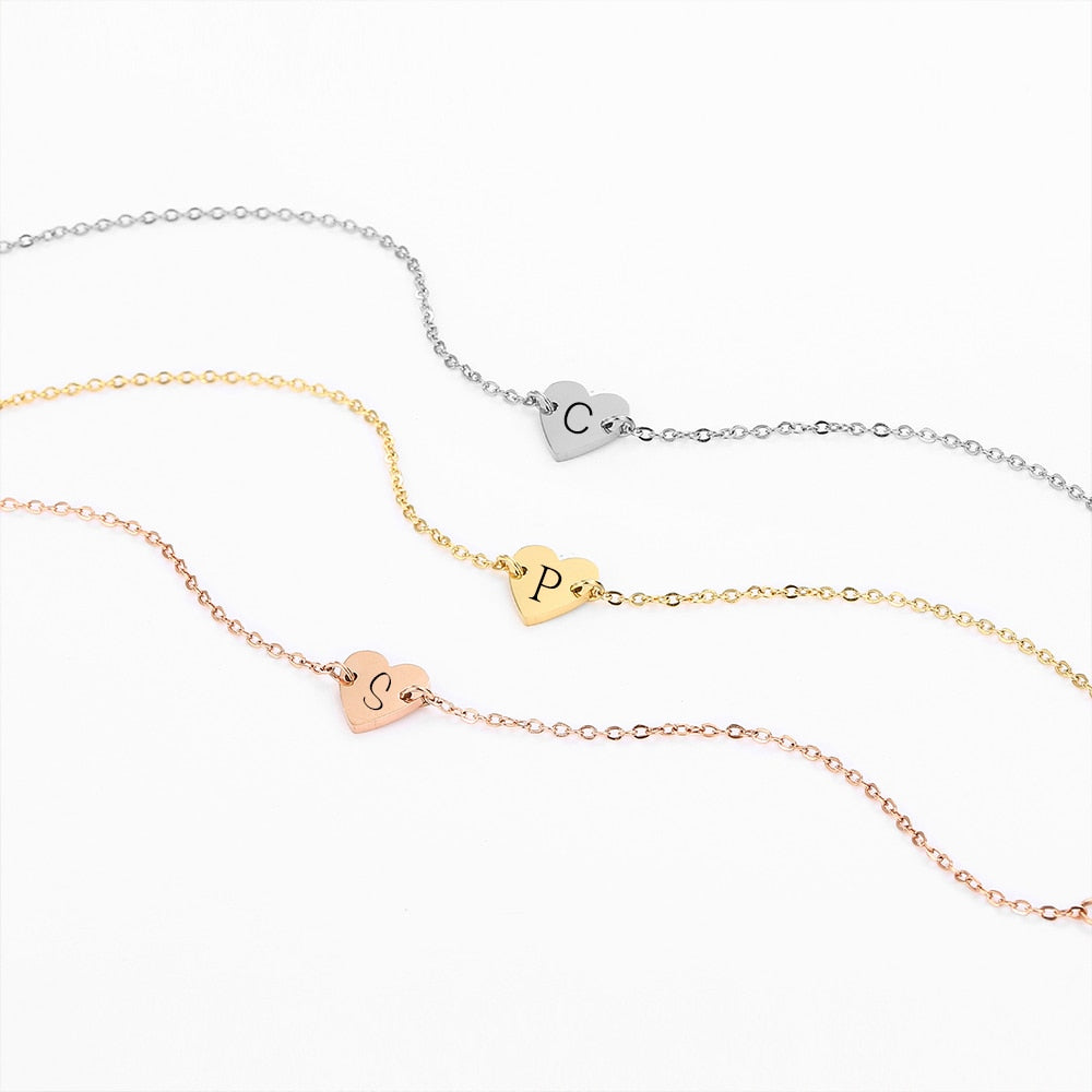 Engrave Artistic Font Alphabet Bracelet Pi-Mart