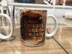 3D Bookshelf Mug Creative Ceramic Water Cup With Handle A Library Shelf Space Book Lovers Coffee Mug Birthday Christmas Gift Pi-Mart