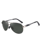 Men 100% Polarized Aluminum Alloy Frame Sunglasses  In Elegant Retro Classic Men's Driving Pilot  Style - SJB-DIAMOND ELITES
