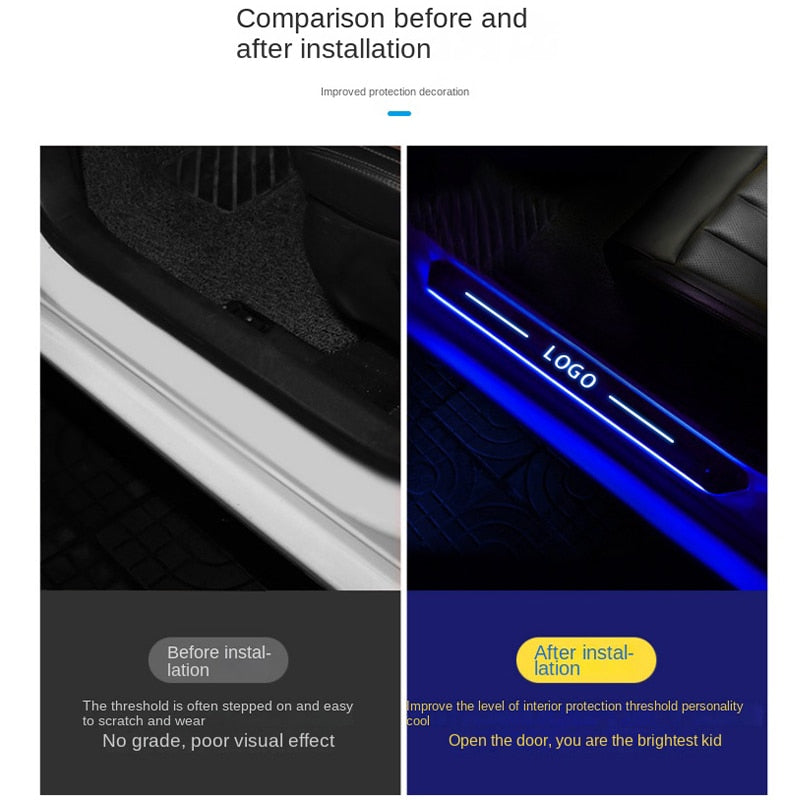 Car Door Illuminated Light Logo - SJB-DIAMOND ELITES
