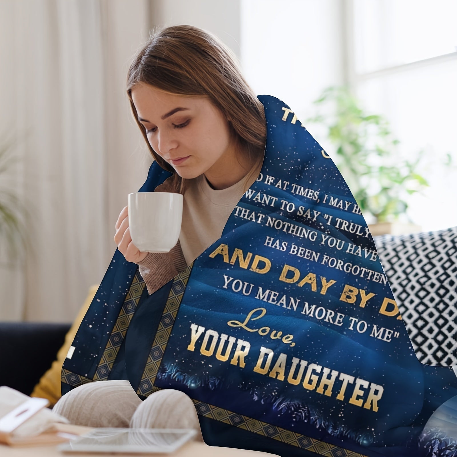 Gifts Of Blanket For Dad, Gifts From Daughter - Best Dad Ever Gifts - Idea Gift For Dad, Funny Birthday Gifts, Gifts For Daddy, Gifts For Dad Who Wants Nothing - Father's Day Gifts Of Blankets