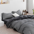 Tianzhu Cotton Nude Sleeping Four-piece Set 100 Cotton Simple Knitted Quilt Cover Bedding Pi-Mart