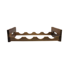 Acacia Wood Stackable 4-Bottle Wine Rack Space-Saving Modular Display BandsCo Straps