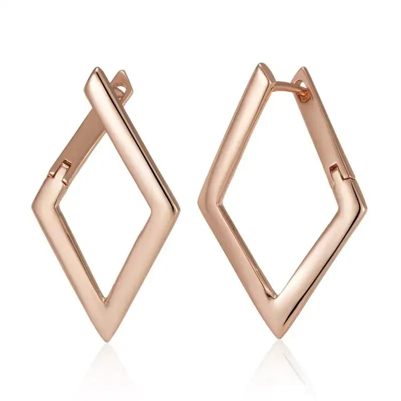French Hollow Pattern Heart-shaped Earrings
