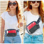 Waterproof Fanny Pack – Transparent Small Crossbody Belt Bag with Adjustable Shoulder Strap, Ideal for Festival, Hiking, Concerts, and Travel, Stadium Approved Waist Bag - SJB-DIAMOND ELITES