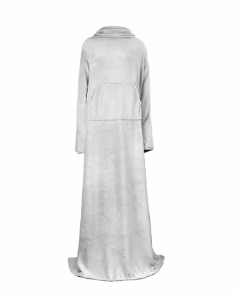 Warm Blanket Long Coral Fleece Blanket With Sleeves Coral Fleece Pocket Blanket  Winter Wash Flannel Blankets Pi-Mart
