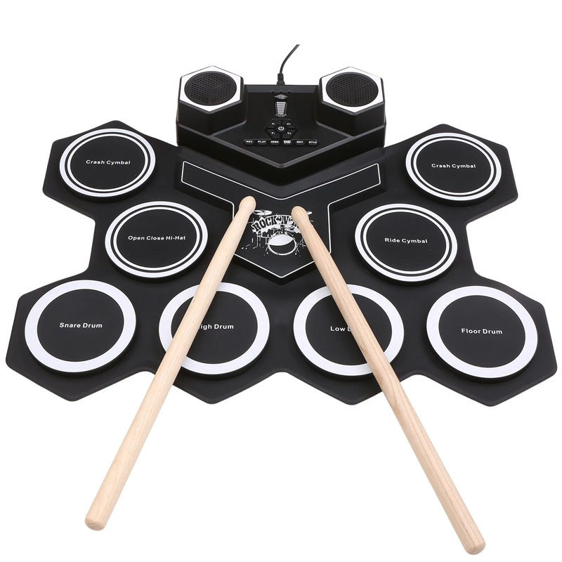 NNETM Dual Speaker Portable Electronic Drum Set Lootquake LLC