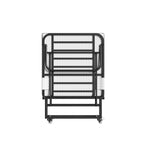 Folding Bed With Mattress  Foam Mattress All Steel Pipe Frame Pi-Mart