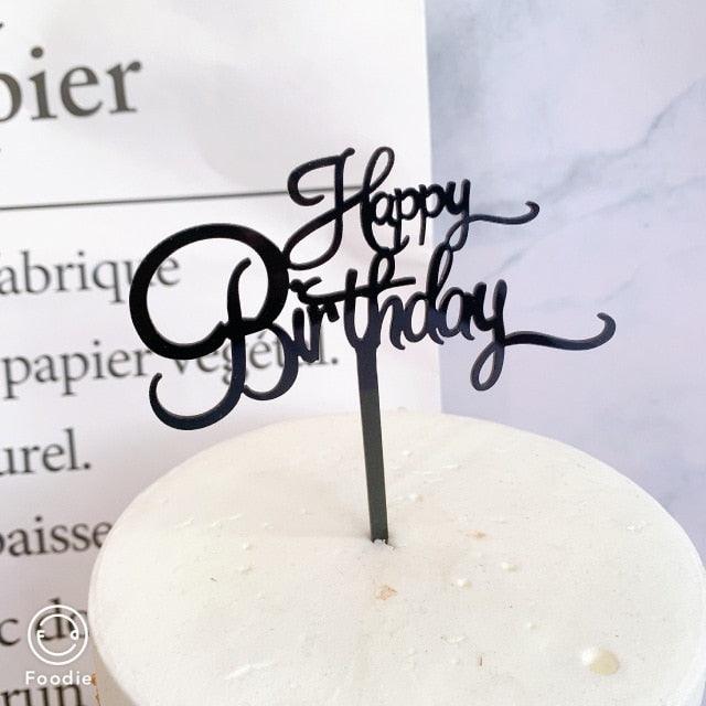 Acrylic One Cake Topper Top Cake One Cake Topper Birthday Cake Topper Double Sided For Anniversaries And Parties  Birthday Party Cupcake Toppers Flags Wedding Baby Shower Supplies Lovely Baking Dessert Decorations Stevvex