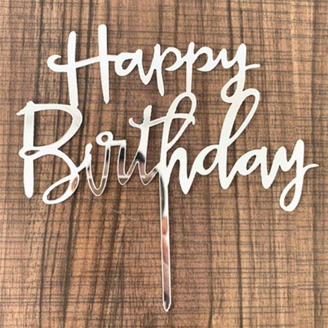 Acrylic One Cake Topper Top Cake One Cake Topper Birthday Cake Topper Double Sided For Anniversaries And Parties  Birthday Party Cupcake Toppers Flags Wedding Baby Shower Supplies Lovely Baking Dessert Decorations Stevvex