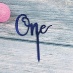 Acrylic One Cake Topper Top Cake One Cake Topper Birthday Cake Topper Double Sided For Anniversaries And Parties  Birthday Party Cupcake Toppers Flags Wedding Baby Shower Supplies Lovely Baking Dessert Decorations Stevvex