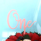 Acrylic One Cake Topper Top Cake One Cake Topper Birthday Cake Topper Double Sided For Anniversaries And Parties  Birthday Party Cupcake Toppers Flags Wedding Baby Shower Supplies Lovely Baking Dessert Decorations Stevvex