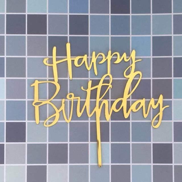 Acrylic One Cake Topper Top Cake One Cake Topper Birthday Cake Topper Double Sided For Anniversaries And Parties  Birthday Party Cupcake Toppers Flags Wedding Baby Shower Supplies Lovely Baking Dessert Decorations Stevvex