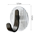 Acrylic Self Adhesive Hooks Wall Hook Home Décor Bathroom Towel Hooks Rack Hanging Coat Hanger Door Back Keys Hanger Bag Holder Wall Hanger Storage Organizer for Living Room Bedroom Wall Door Stevvex