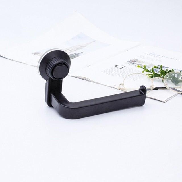 Acrylic Toilet Paper Holder Tissue Rack Wall Mounted Bathroom Kitchen Roll Holder Paper Tissue Rack Hook Modern Black Hanger Toilet Tissue Roll Holders Dispenser And Hangers Wall Mounted For Bathroom  Kitchen Stevvex
