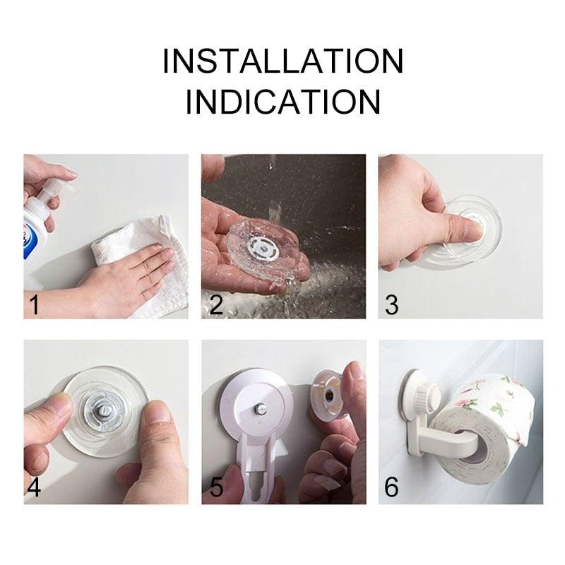 Acrylic Toilet Paper Holder Tissue Rack Wall Mounted Bathroom Kitchen Roll Holder Paper Tissue Rack Hook Modern Black Hanger Toilet Tissue Roll Holders Dispenser And Hangers Wall Mounted For Bathroom  Kitchen Stevvex